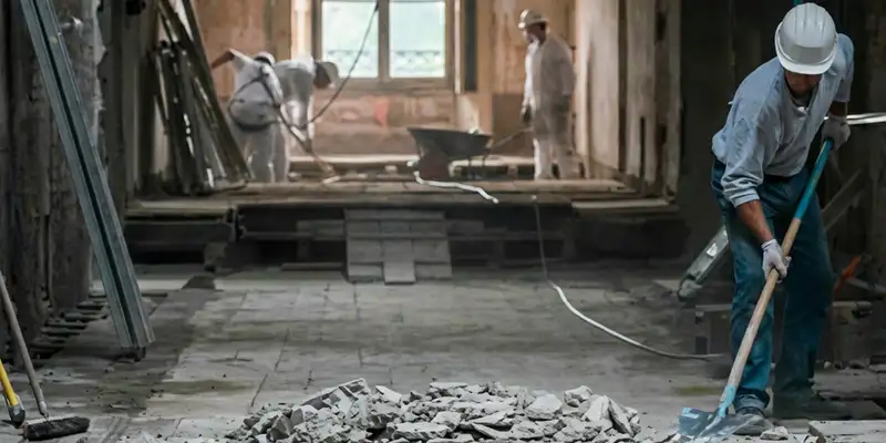 fire damage restoration professionals performing structural cleanup and restoration after a fire in Milwaukee, WI