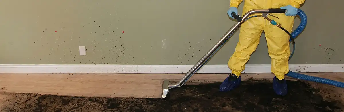 sewage removal service performing deep cleaning and extraction of sewage from an indoor area in Milwaukee, WI